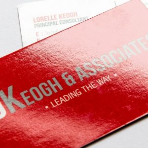 Gloss Business Card Finish