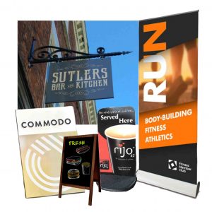 Pavement Signs, A Boards, Swing Signs, Roller Signs