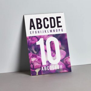 Eco-friendly cardboard signs designed and printed