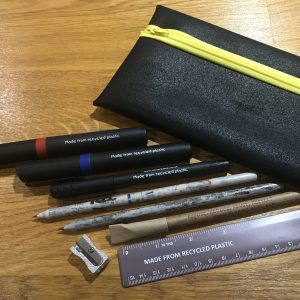 Recycled tyre eco friendly pencil case